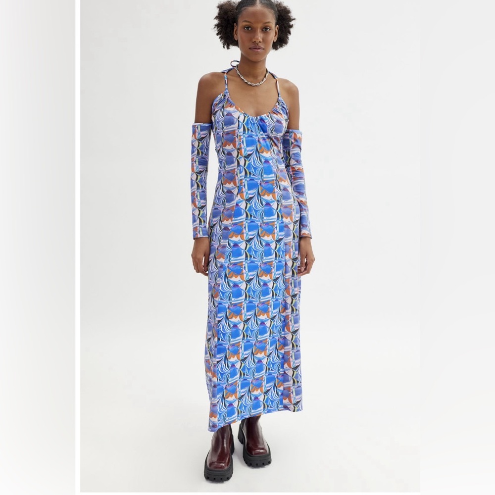 New with tags Mandinga comet printed midi dress S